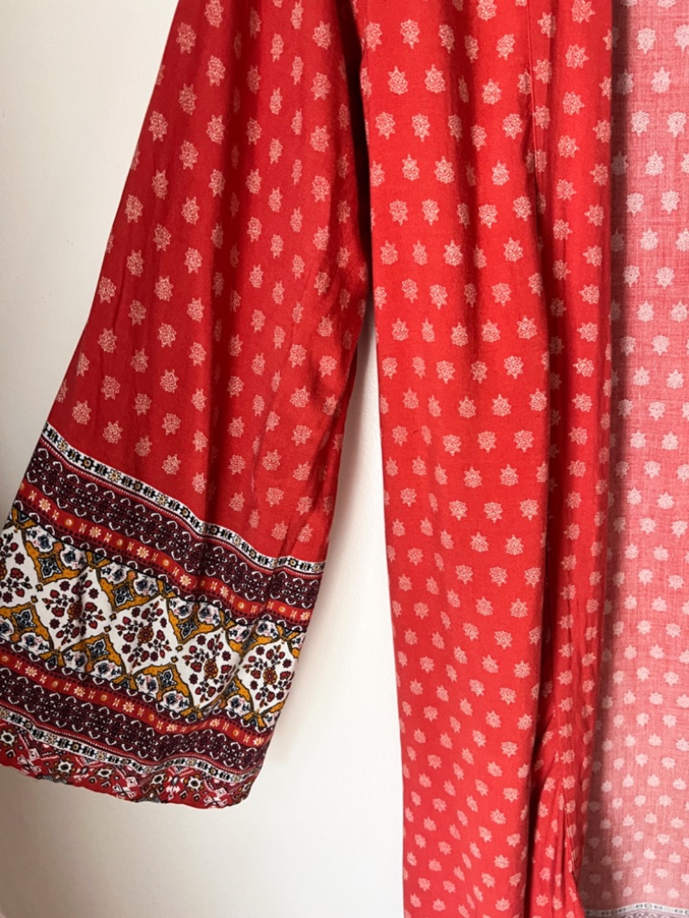 Hem & Thread Boho Duster Kimono Cardigan Rayon Festival Layering Piece - Picture 2 of 5